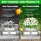 Headstone Flower Saddle, Silks Artificial Cemetery Flowers for Grave-Realistic White Lily & Rose Flower Arrangement for Outdoor Memorial Decorations, Large & Easy Fit